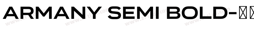 Armany Semi Bold字体转换